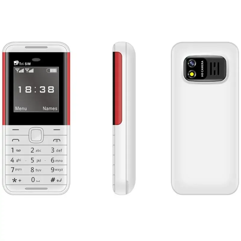 1pc SIM Card 3 Standby Mini Mobile Phone Auto Call Recorder Bluetooth Dial Speed Dial Magic Voice 1.3