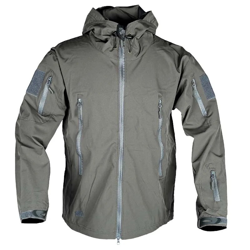 

Military Men Softshell Jackets Winter Tactical Shark Skin Windbreaker Plus Size Man Waterproof Coat Fleece Outwear Bomber Jacket