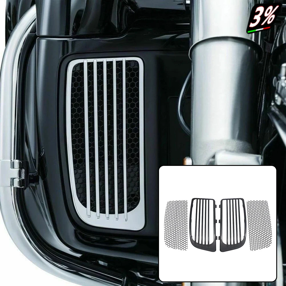 

New Motorcycle Radiator Grill Lower Fairing Cover Fits For Harley Touring Road King Street Glide Ultra Limited Models 2014-2020