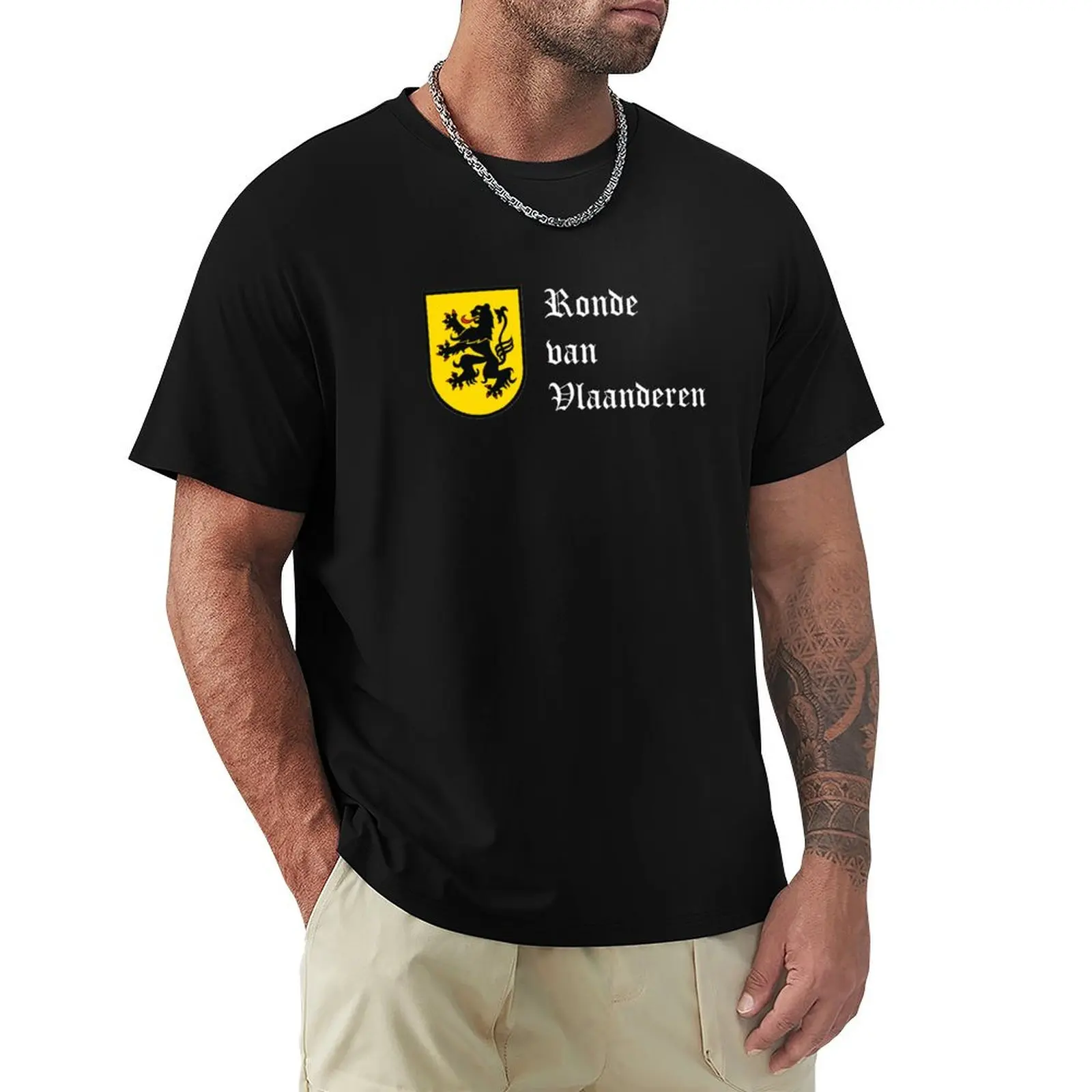 Tour of Flanders T-Shirt graphic tee shirt sublime quick drying big and tall t shirts for men