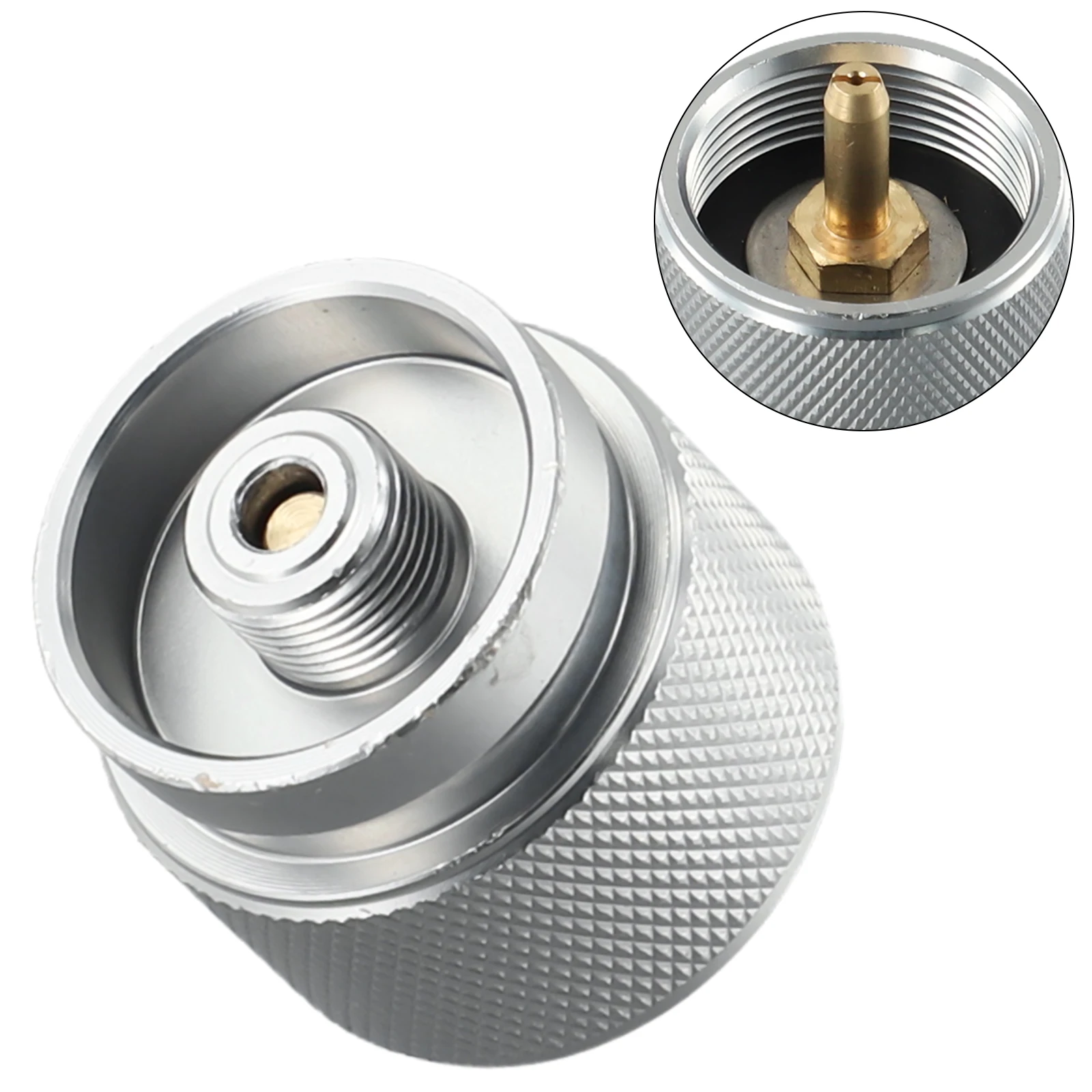 Разъем адаптер газовой плиты алюминиевый сплав + медь EN417, линейный выходной клапан, легкий 1 л, вход для маленького резервуара пропана