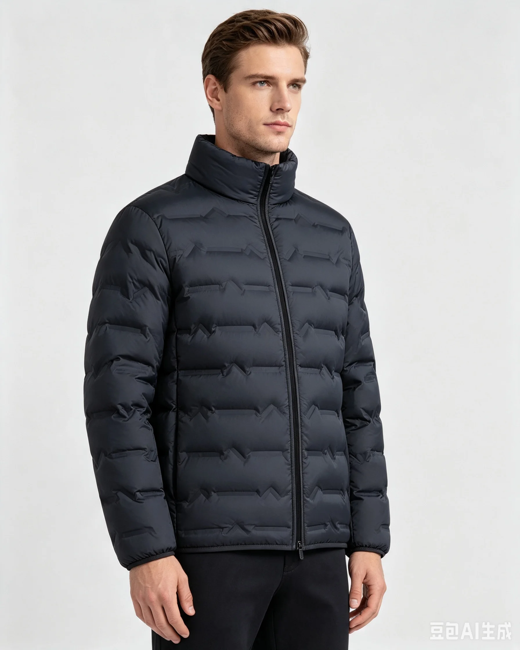Women's Graphene Warm Thick Stand Collar Zipper Closure Solid Color Sporty Wrinkle Free Basic Regular Length Jacket with