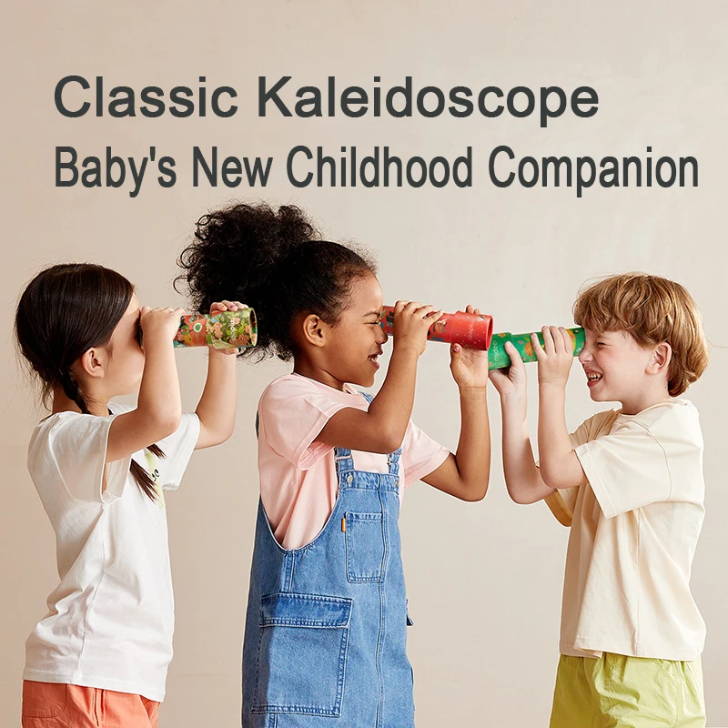 Mideer-Kaléidoscope Coloré pour Enfants, Jouets Classiques, Prisme d'Exploration de la Lumière, Télescope en Papier Nostalgique pour Enfants de 3 Ans et Plus