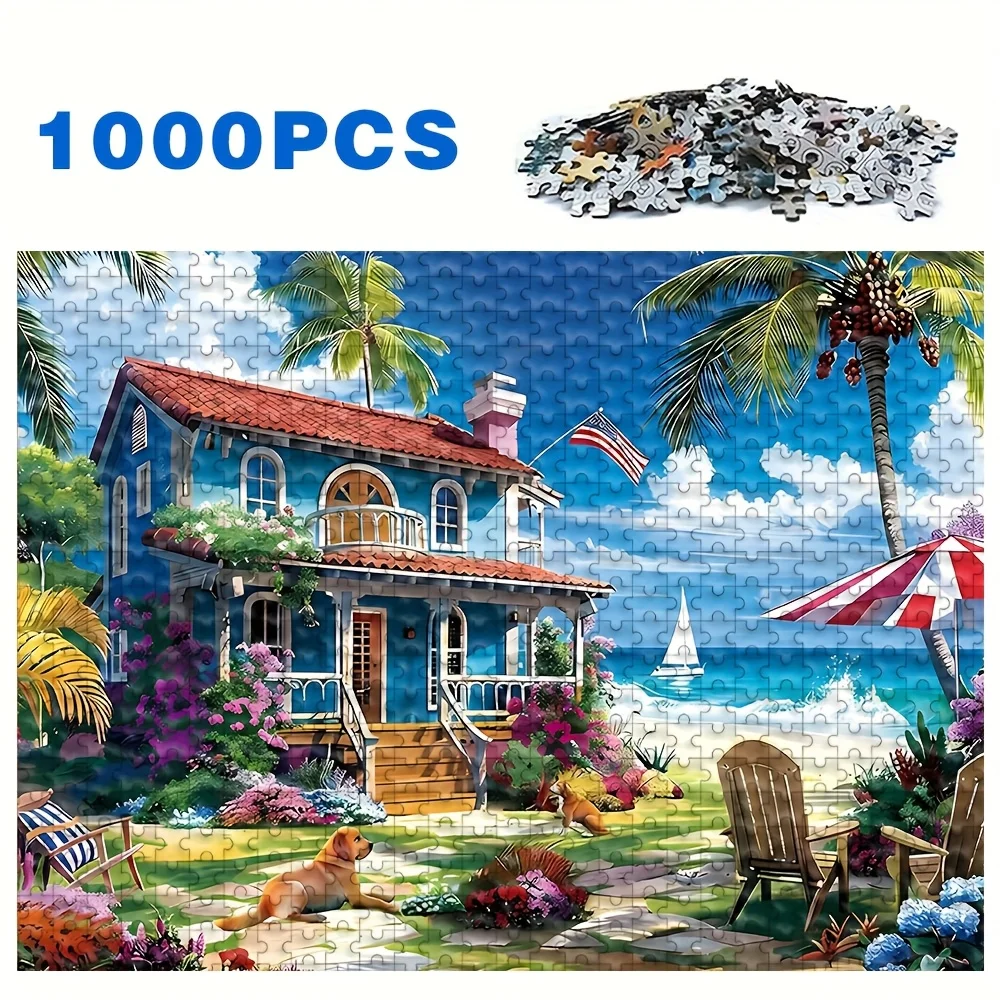 Puzzle pour adultes 500/1000 pièces, jeu familial relaxant de haute qualité, parfait pour les anniversaires, Noël, Halloween et cadeaux, meilleur choix