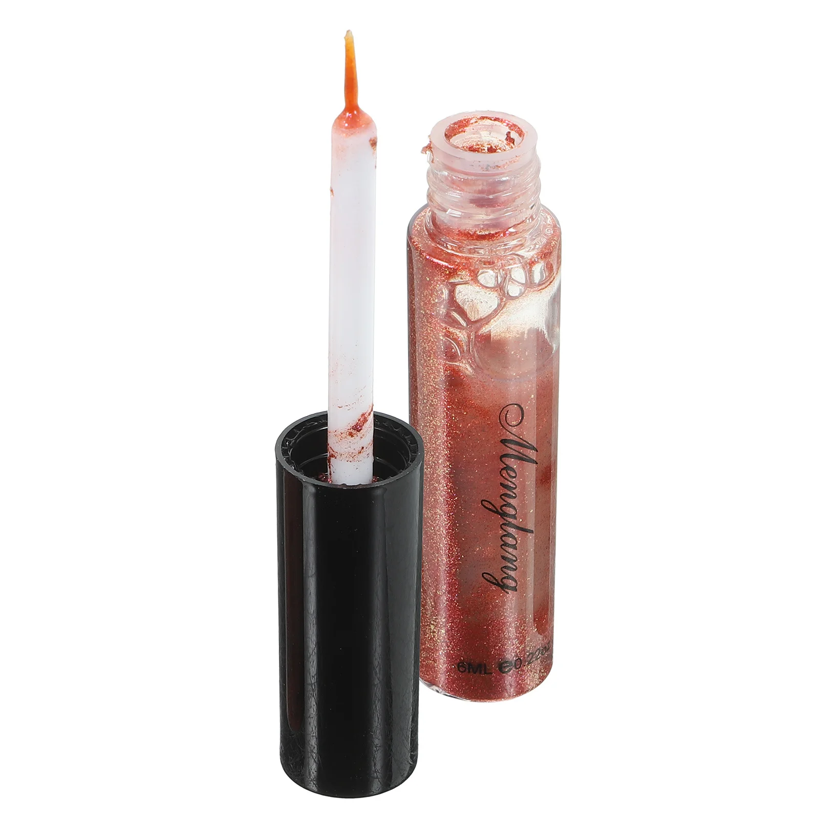 Women Metallic Shiny Eye Shadow Eyeliner Glitter Makeup Liquid Eyeliner For Beauty (7#Bronze)