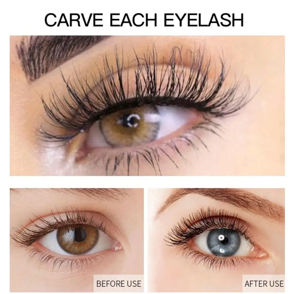 Mascara Waterdichte Langdurige Verlenging Wimpers Mascara Wimper Verlenging Curling Zwarte Make-Up Dropshipping Cosmetica