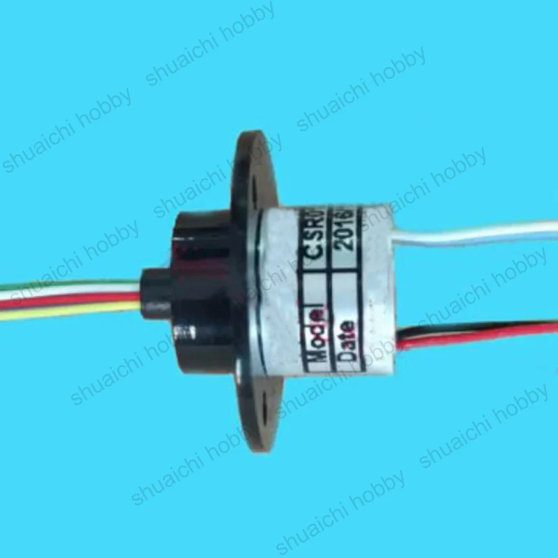 1 قطعة 6CH 2A 5A 15A 20A 6 أسلاك 12.7/25.4/38.1/50 مللي متر رمح مجوف الانزلاق موصل جامع الروتاري المشترك زلة حلقة ماكس 600 دورة في الدقيقة #6