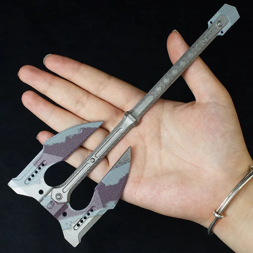 

22 CM Arena Breakout Chinese Game Peripherals Battle Axe Metal Craft Models Collectible Desk Ornaments Creative Gifts