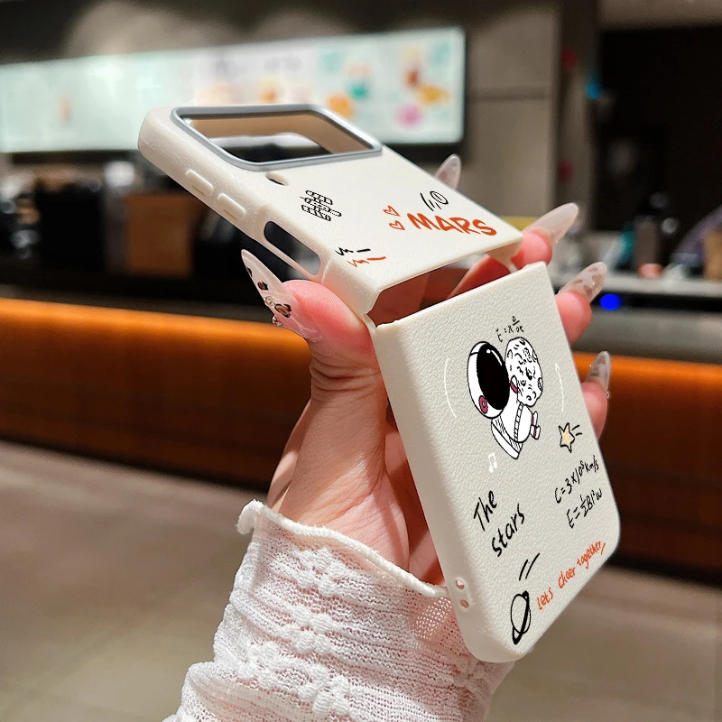 حافظة لهاتف سامسونج جالاكسي Z Flip7 FE Flip 7 6 5 4 3 5G نسيج جلدي غطاء قابل للطي من البولي يوريثان لهاتف سامسونج Z Flip6 Flip5