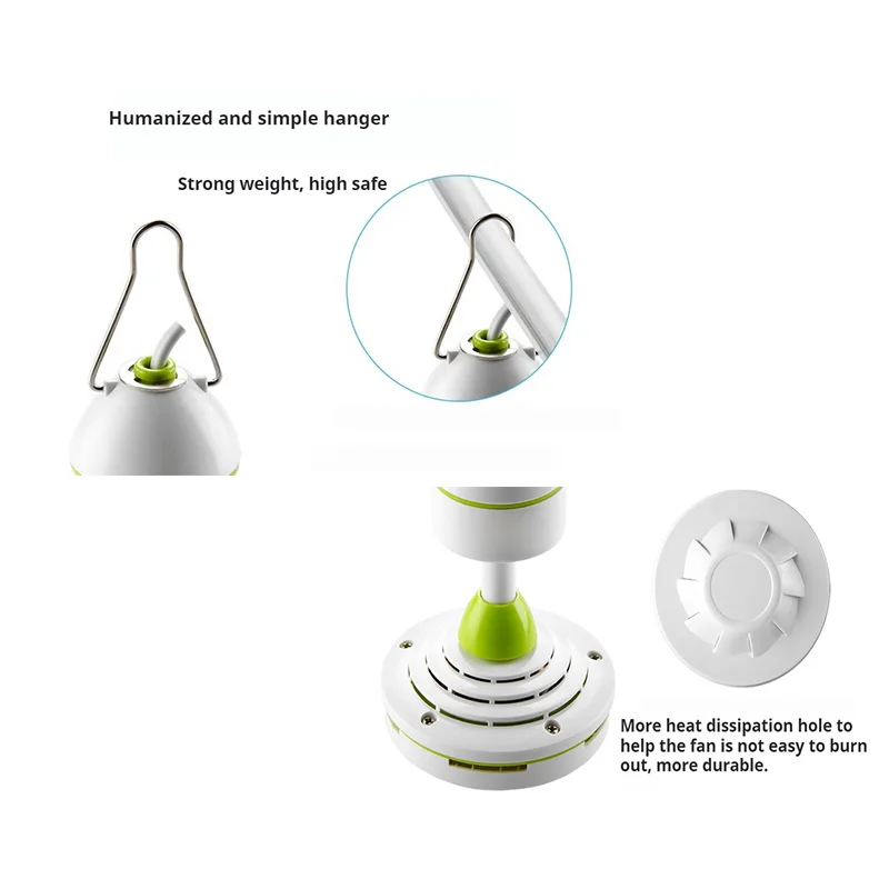 Бесшумный 5-листный потолочный вентилятор с навесом и переключателем 1,8 м, подвесной вентилятор для кемпинговой кровати, палатки в общежитии, 220 В