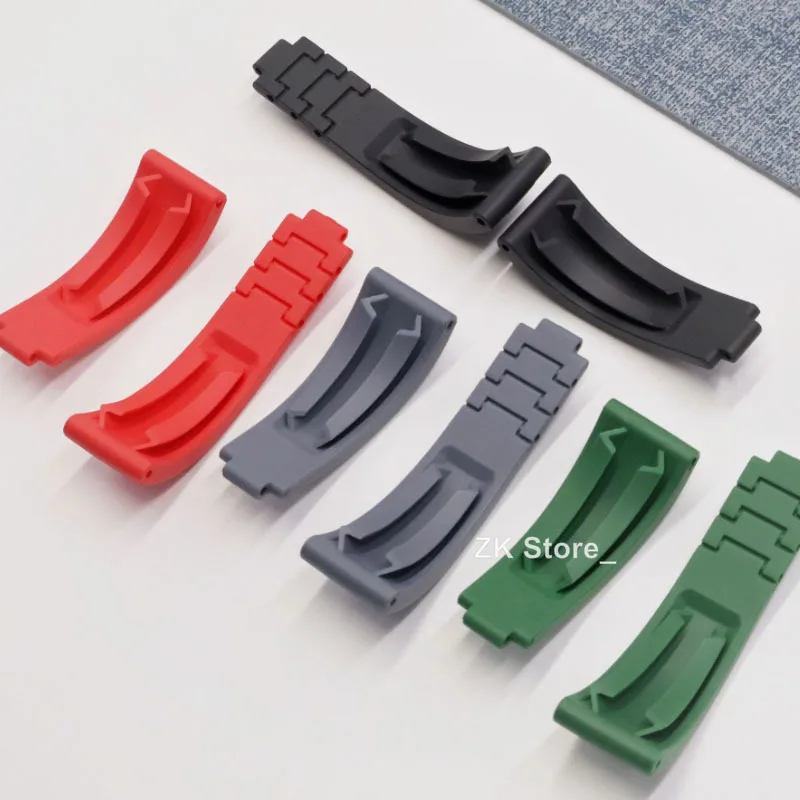 Rubber Watch Straps 20mm for Rolex Submariner Date Replacement Luxury Bracelet Belt Silicone Watchbands for Men Sport Wristband