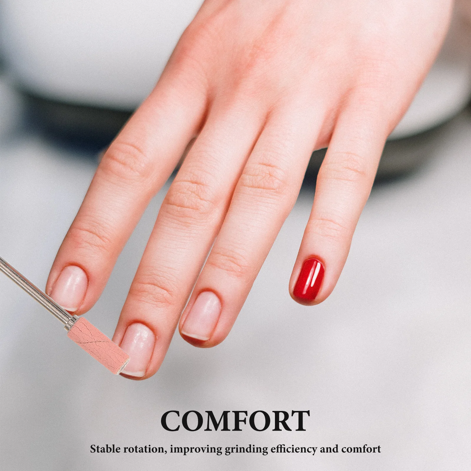 1Set Punte da trapano per unghie 3.1Mm Mini nastri abrasivi per unghie in gel acrilico Grana File Manicure Pedicure Strumenti Levigatrice per unghie Accessori