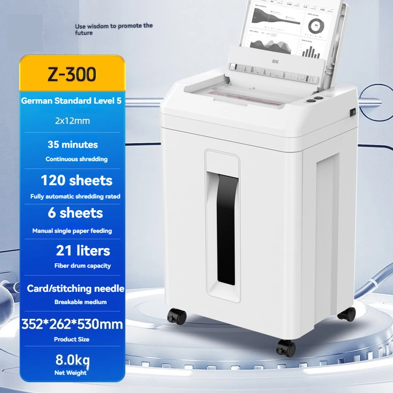 Z-500 Automatic Shredder for Shredding 100 Sheets, Merchant Office High-power Shredder, Office Shredding Machine