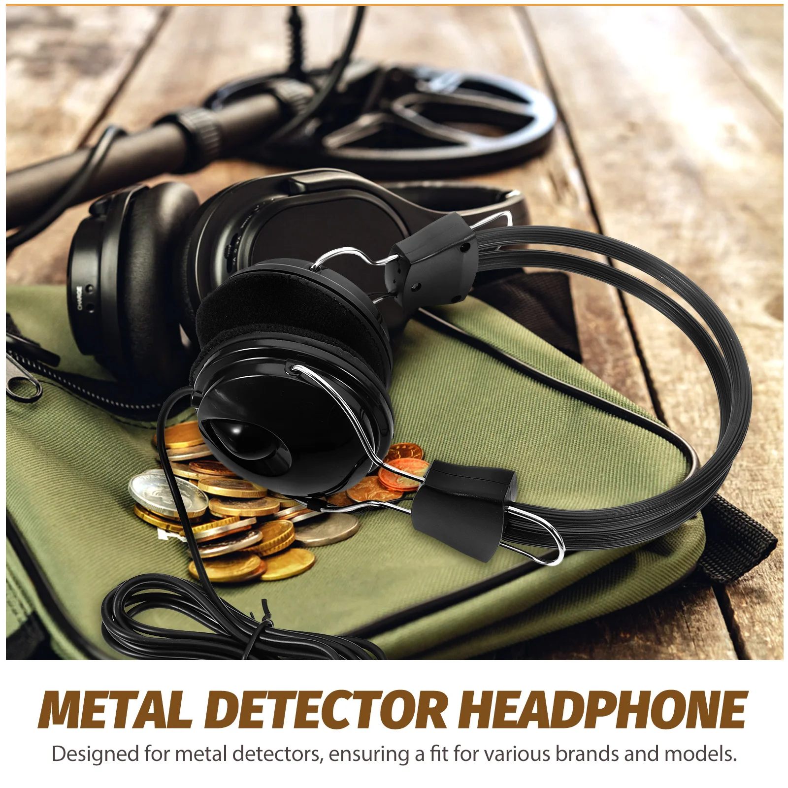 

Metal Headphone Adjustable High Accuracy Lightweight Durable Metal Accessory Outdoor Use Adjustable Headphone