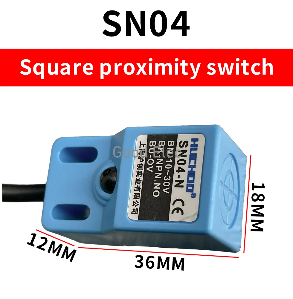 1pcs SN04 series SN04-N SN04-N2 SN04-P SN04-P2 DC NPN PNP NO NC 4mm prism shape inductive proximity sensor switch blue