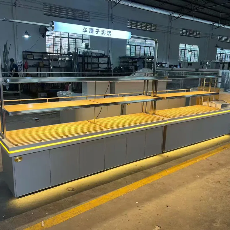 FOODLINE Cake Display Cabinet Compact Size Refrigerated Display Case For Small Startup Bakery Limited Store Space Condition