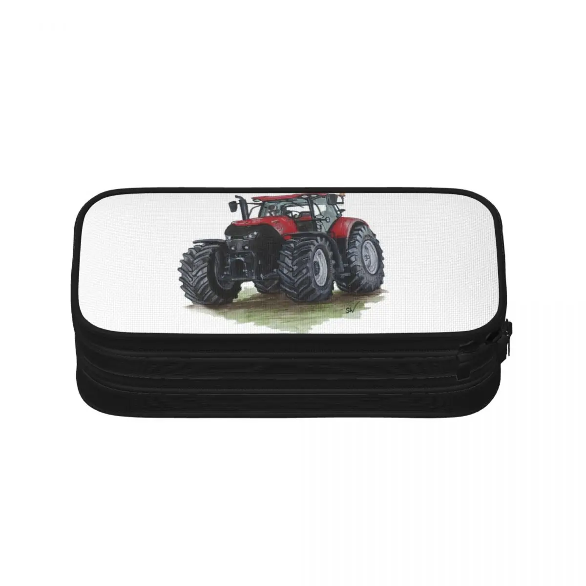 Big Red Tractor Pencil Cases Big Capacity Pen Bags Pen Box Pencil Pouch For Boys Girls Students Stationery School Office