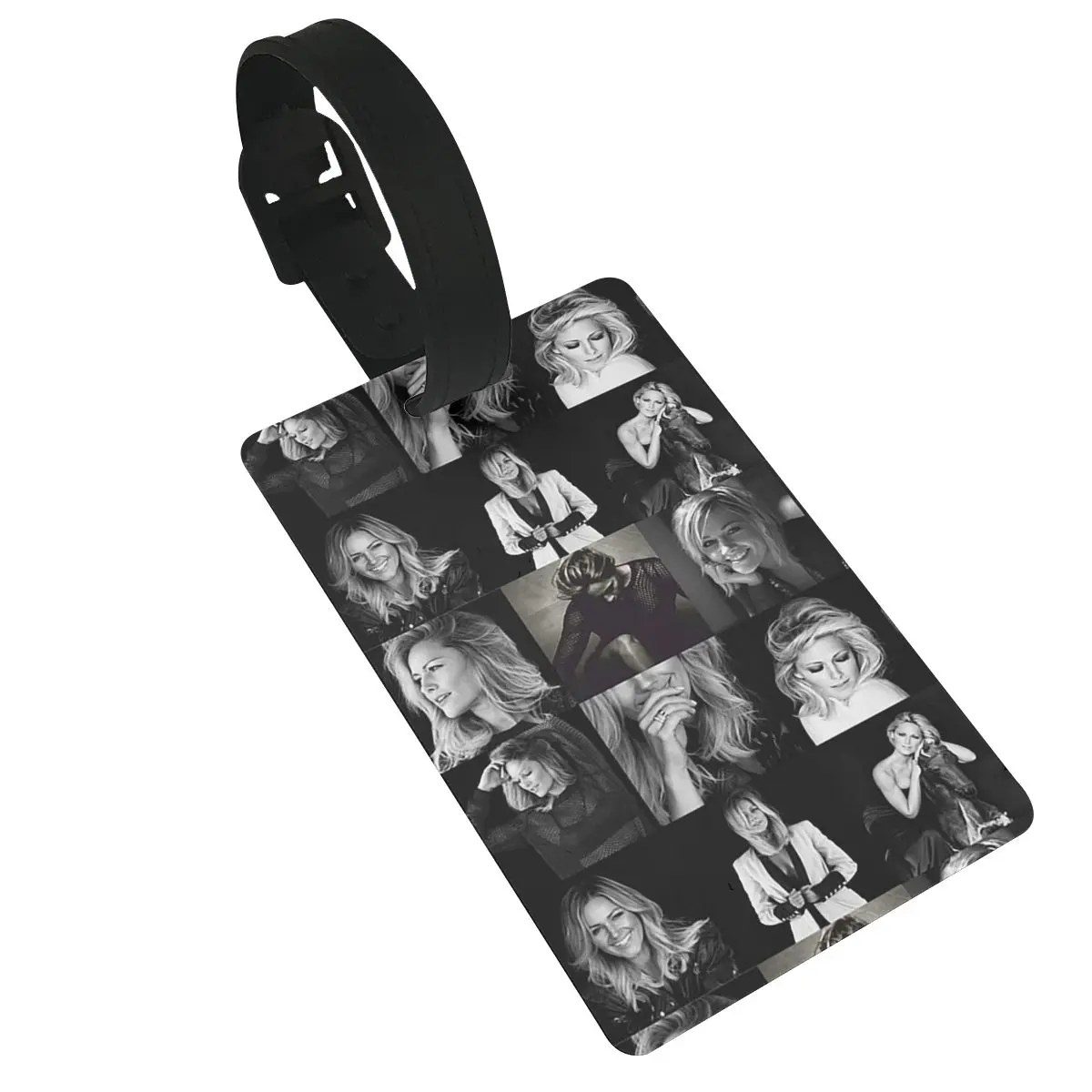 

Helene Fischer Collage Luggage Tags Suitcase Accessories Travel Baggage Boarding Tag Portable Label Holder ID Name Address