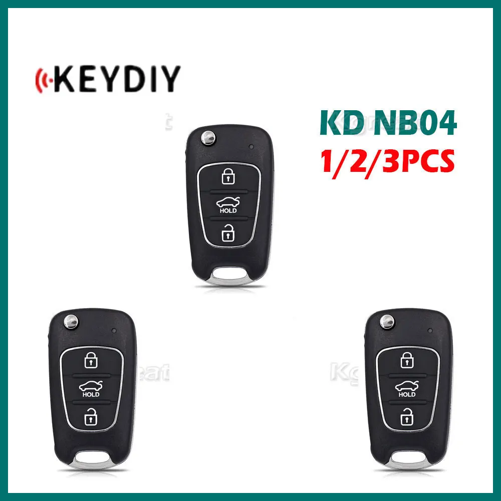 1/2/3pcs KEYDIY NB04 3 Buttons Multi-functional Car Remote Key KD NB Universal Remote Key for Hyundai Style KD900 URG200 KD-X2