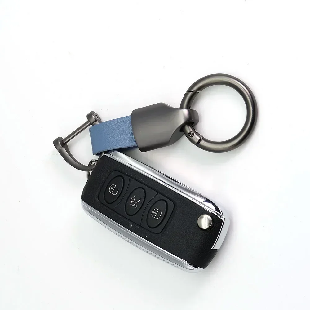 سلسلة مفاتيح معدنية مخصصة معلقة على الخصر للرجال والنساء ، حلقة مفاتيح شخصية ، مشبك جلدي ، أفضل هدية ، مجوهرات على الموضة الجديدة