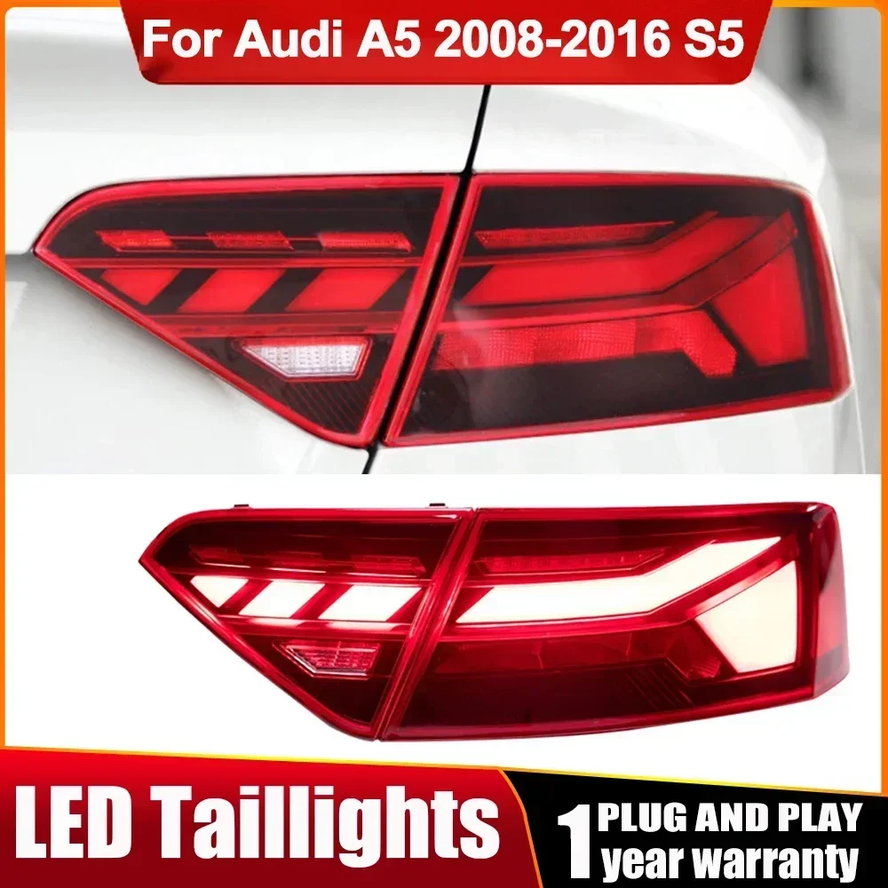 Auto Part Taillight For Audi A5 2008-2016 S5 latest Styling Steering signal Brake Dynamic Turning reversing light Car Accesorios