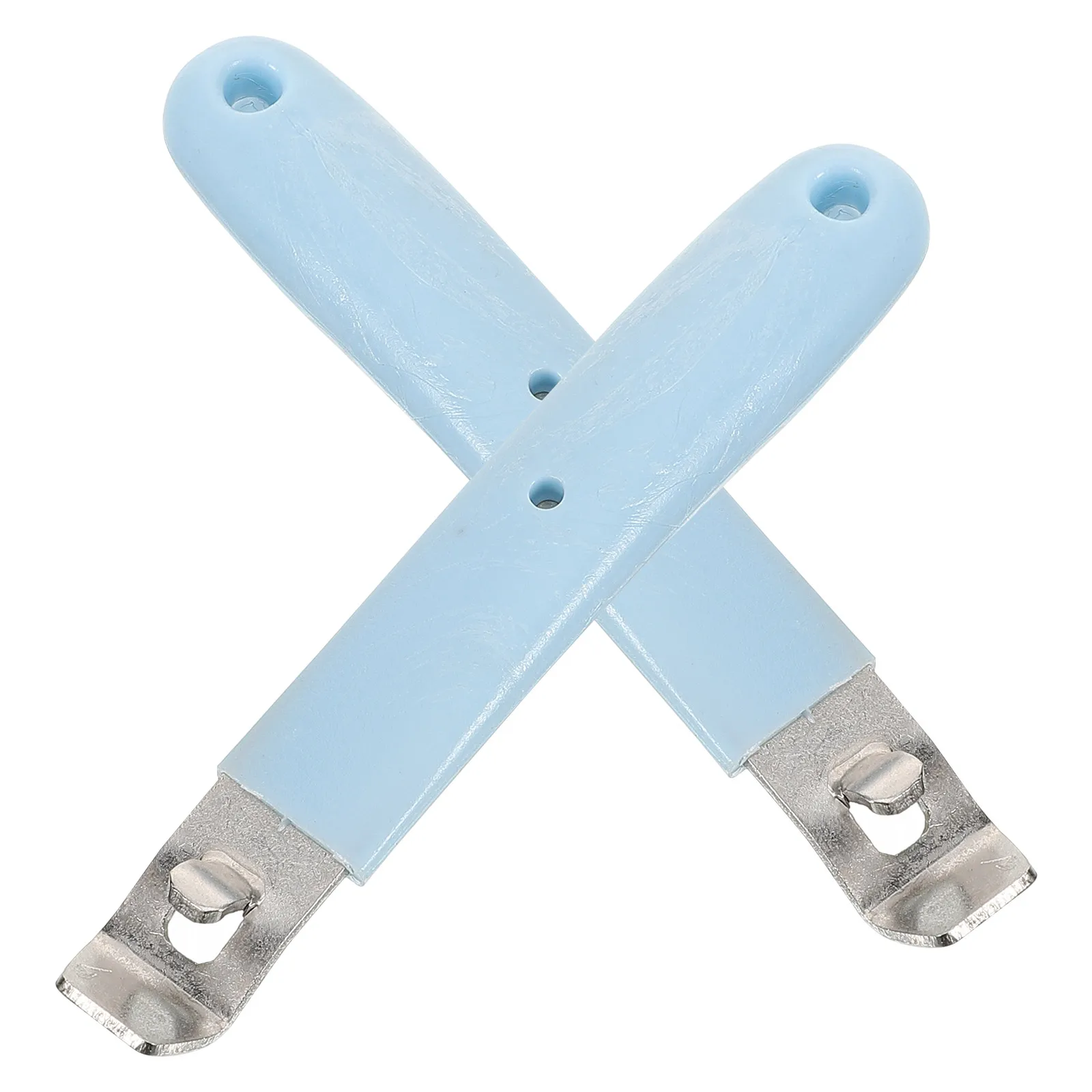 

2pcs Mini Portable Stainless Steel Vial Opener Bottle Beer Freeze-dried Powder Hospital Supply Reusable Tool Blue Handle