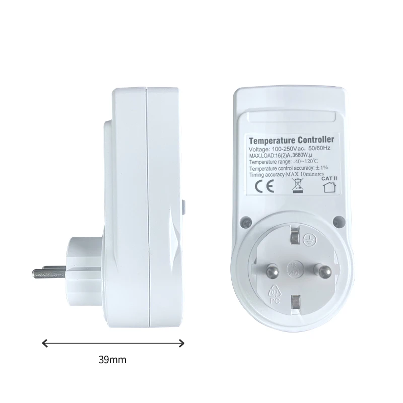 EU/US/FR/UK Thermostat Timer Socket Digital Temperature Controller Socket Outlet With Timer Switch Sensor Probe Heating Cooling