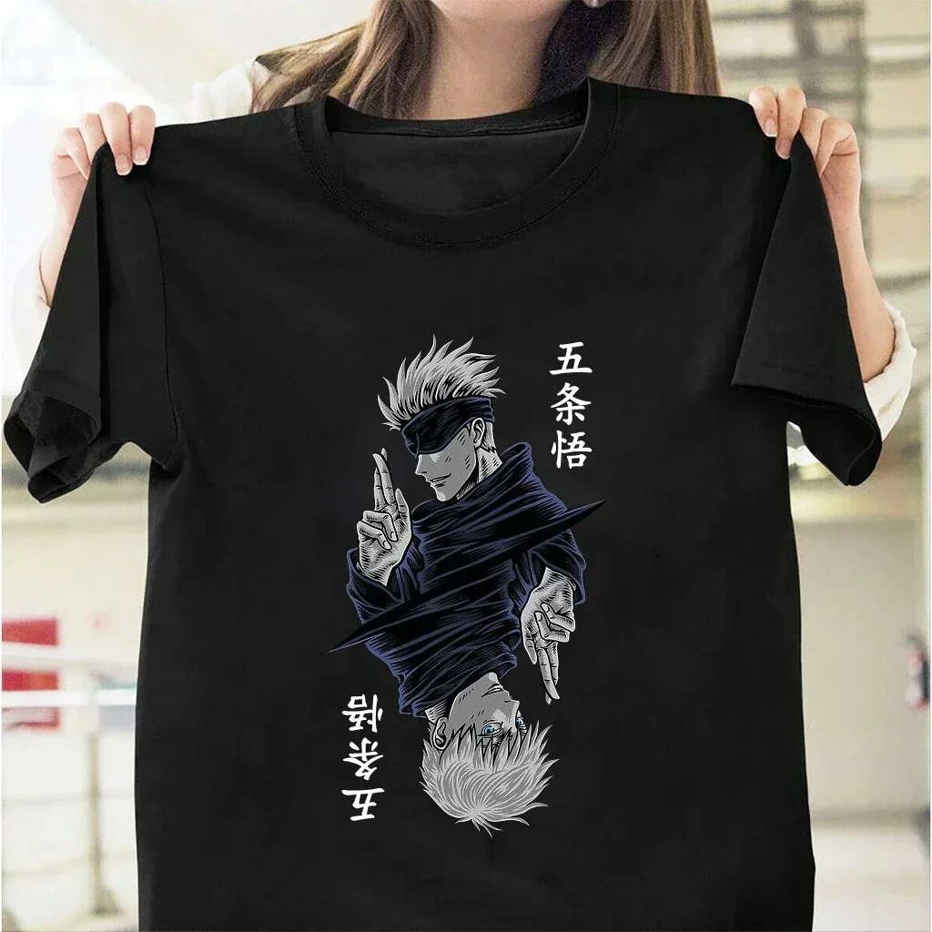 Jujutsu Kaisen Satoru Gojo Print Fashion Hot Summer Casual Top Men Womens Summer T-Shirt Street Women's T-shirt Clothing