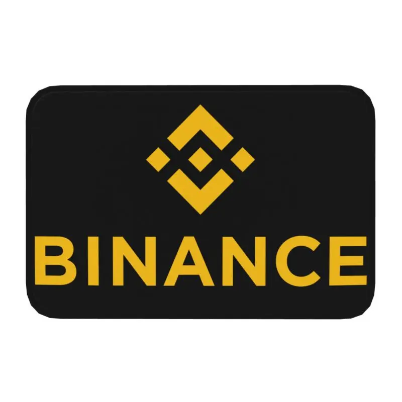 Binance Front Door Mat Anti-Slip Absorbent Crypto Currency Blockchain Doormat Kitchen Balcony Entrance Rug Carpet Footpad