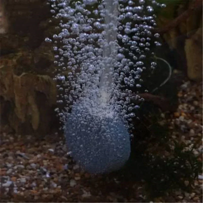 

40/60/80/100mm Aquarium Air Bubble Stone Fish Tank Aerator Pond Pump Bubble Disk Air Pump Hydroponic Oxygen Plate for Fish Tank