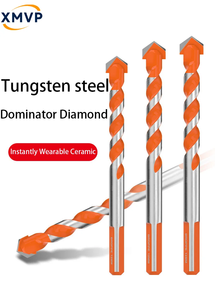 

Tile drill for concrete hole drilling Boss Alloy triangular drill electric drill 6mm glass and cement set