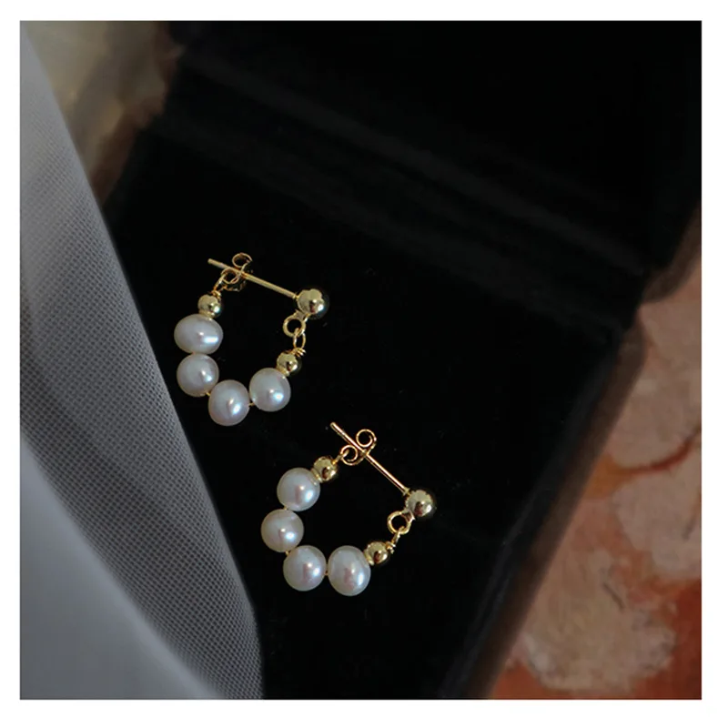 

S925 Sterling Silver Freshwater Pearl Earrings for Women Vintage Tassel Drop Earrings Fashion Luxury Dangle Ear Jewelry