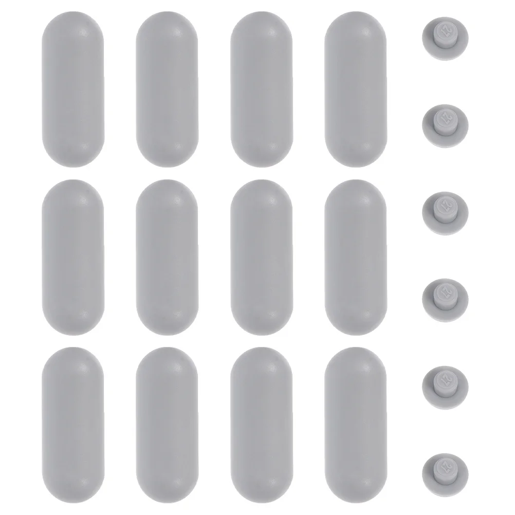 

18pcs Toilet Seat Bumpers Universal Rubber Spacers Non-Slip Waterproof Replacement For Home Hotel Bathroom Toilet Attachment