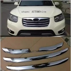 Chrome Front Grill Around Trim 4pcs for Hyundai Santa Fe 2010 2011 2012