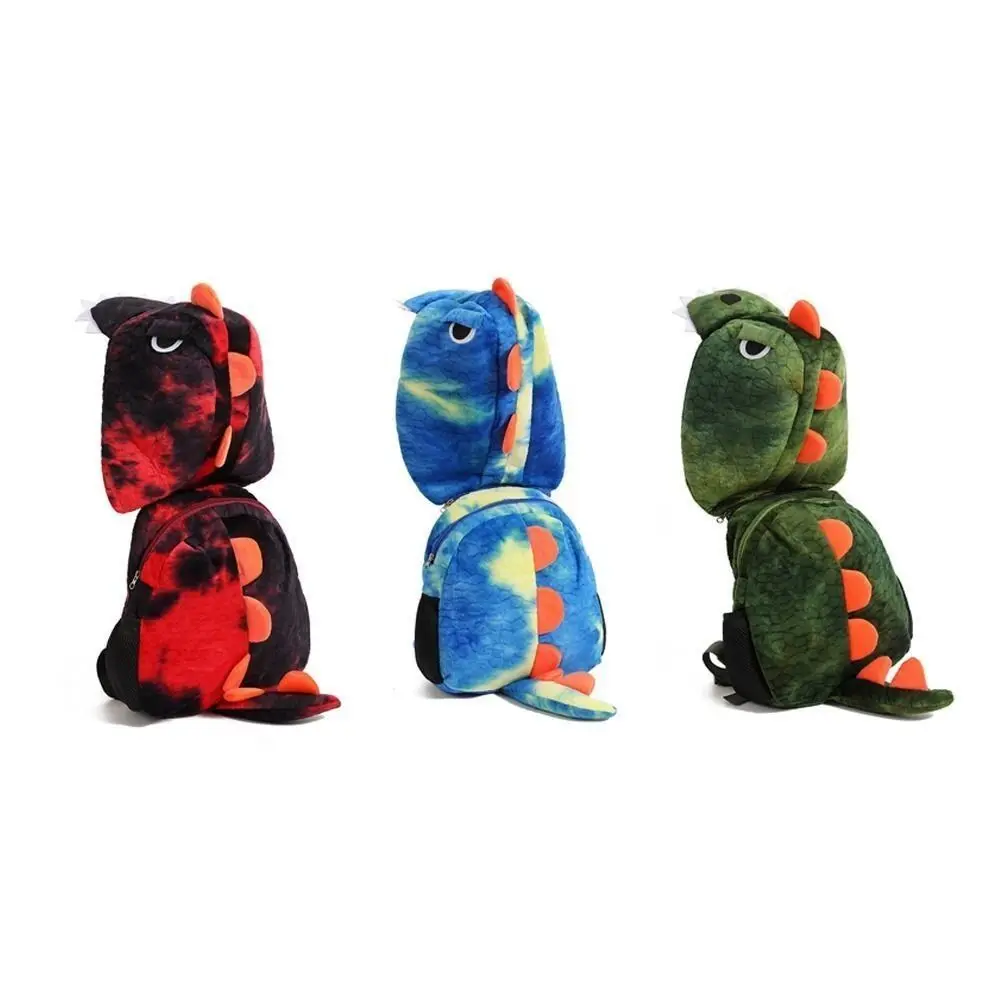 Hochwertiger Cartoon-Dinosaurier-Kinderrucksack mit Hut, Kapuze, Schultertasche, abnehmbarer Hut