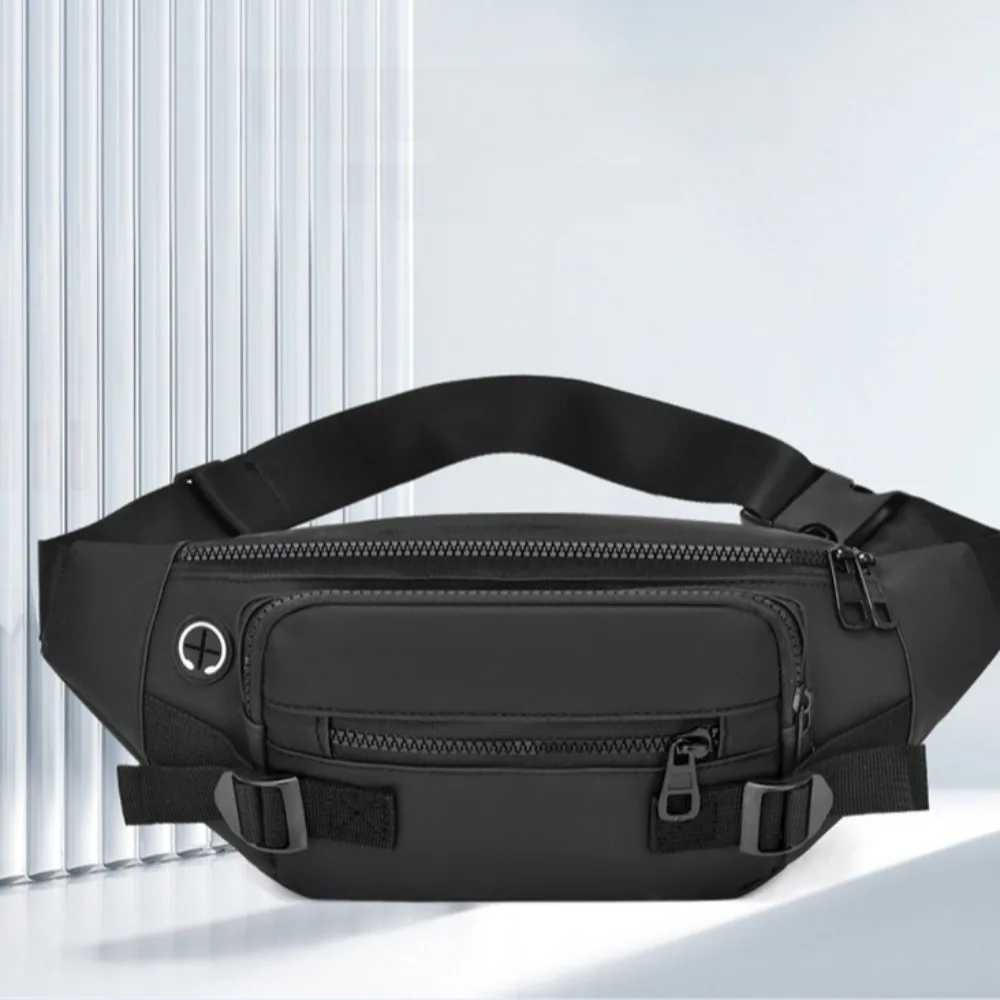 تنوعا أكسفورد القماش الرجال الخصر حزمة حبال متعددة جيب حقيبة صدر للرجال ارتداء مقاومة سعة كبيرة حزمة مراوح تسلق #4