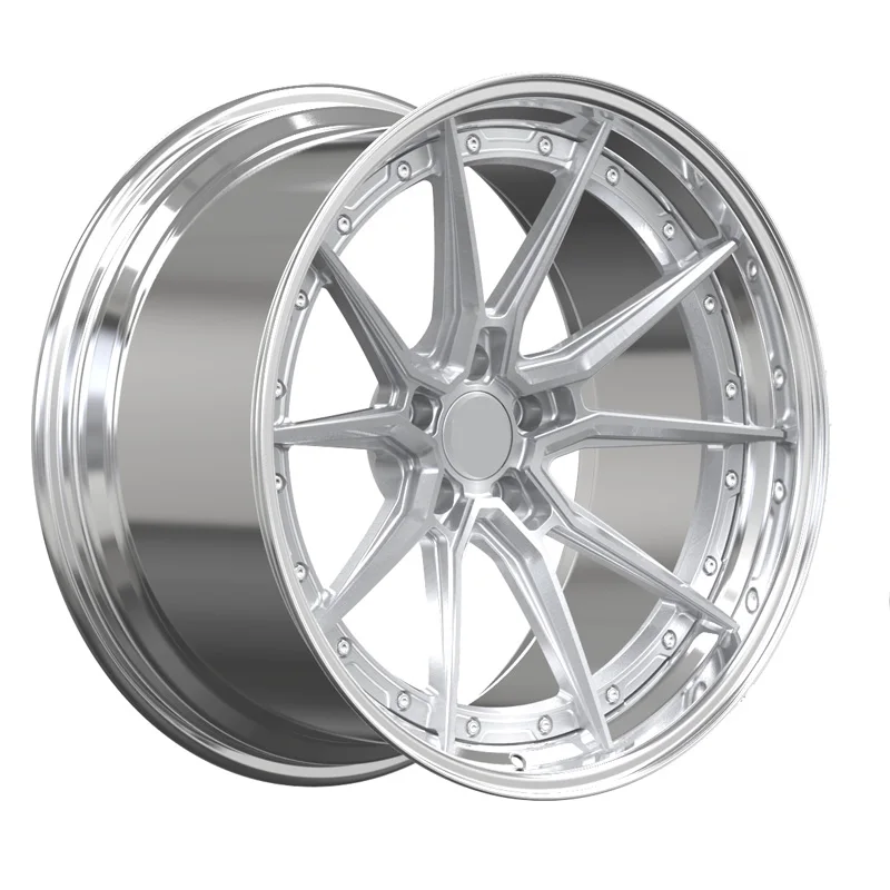Forged Alloy Wheels 17 18 19 20 21 22 24 Inch 2-Piece Passenger Car Wheels Custom Classic 2 Piece Forged Wheels