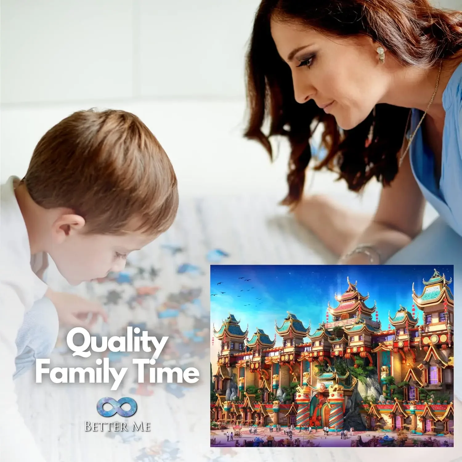 120/300/500/520/1000/1314Pcs Fantasy Castle Wooden Jigsaw Puzzle for Gameroom Bedroom Livingroom Party Decor Family Fun Activity