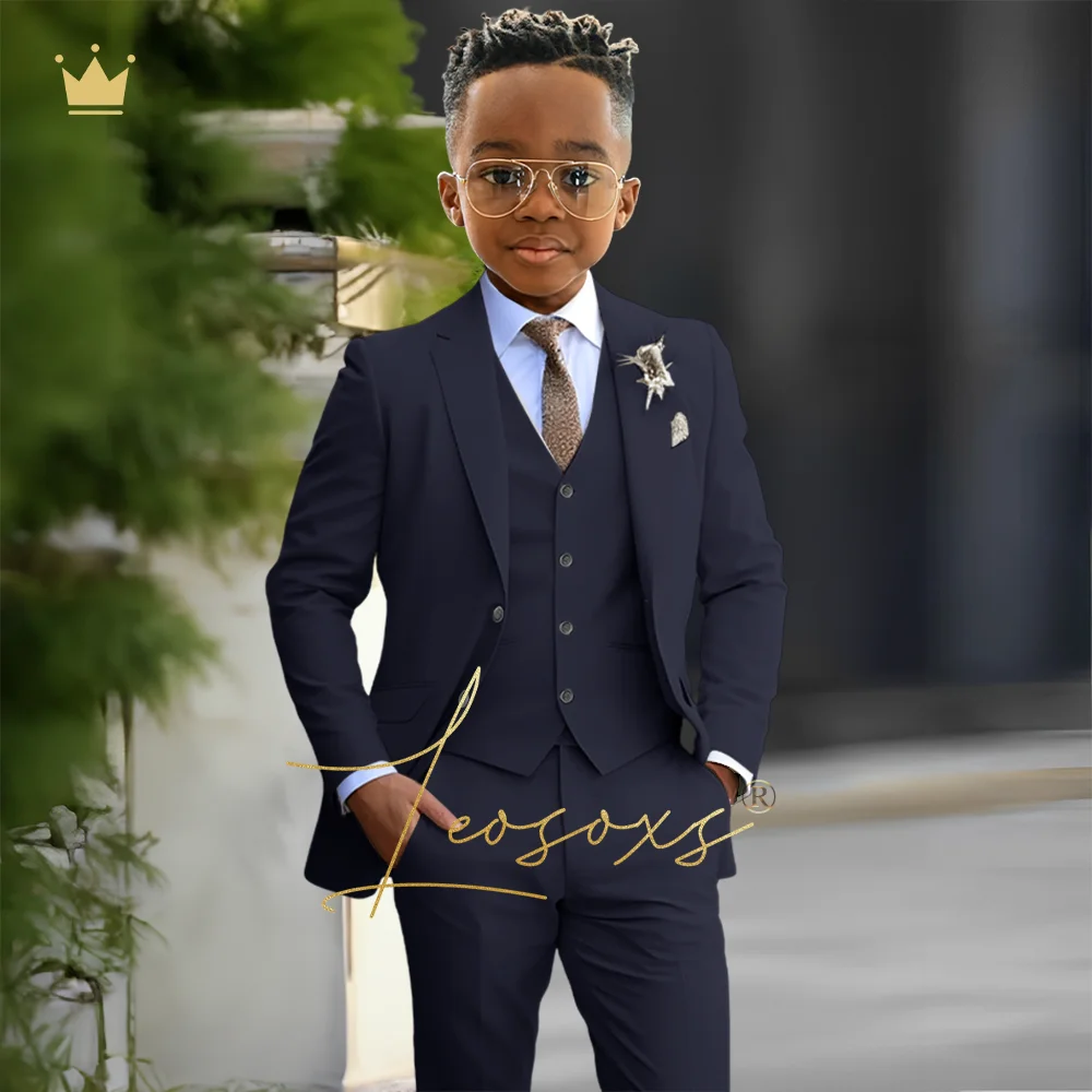 Boys formal suit 3 piece suit, custom made formal suit for children aged 3 to 16, suitable for wedding party cocktail party