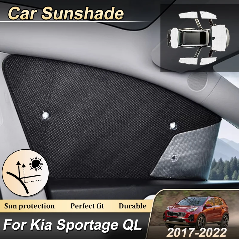 

Солнцезащитный козырек для автомобиля Kia Sportage 2017, аксессуары QL KX5 MK4 2018 2019 2020 2021 2022, защита от УФ-излучения для боковых и лобовых стекол