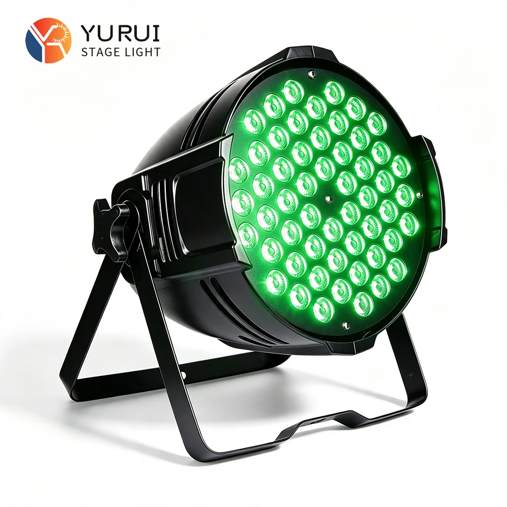 6PCS 100W Aluminum Stage Par Light with 54 (3-IN-1 RGB) LEDs, 3-pin Connectors