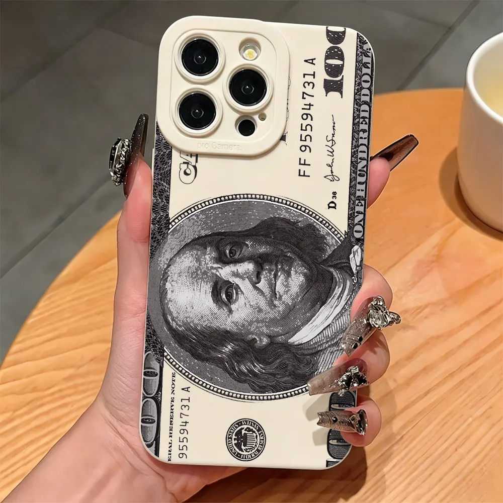 Silicone Phone Cases For Samsung Galaxy S26 S24 S25 Plus S23 S21 S22 Note 20 Ultra A56 A36 A54 A55 A35 $100 Bill Pattern Cover
