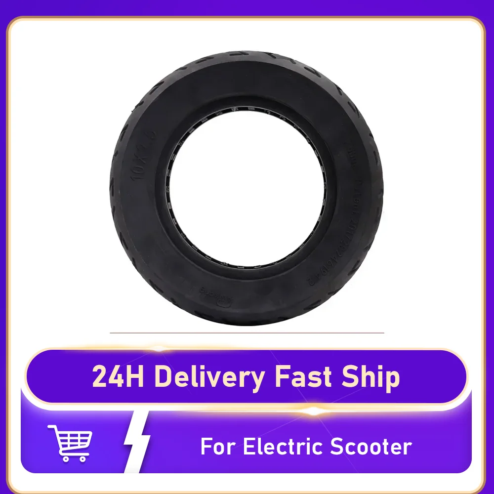 

10x2.50 Solid Explosion-Proof Tyre 10 Inch Inner Tube Non-Pneumatic Damping Tire for Smart Electric Scooter Tire Accessories