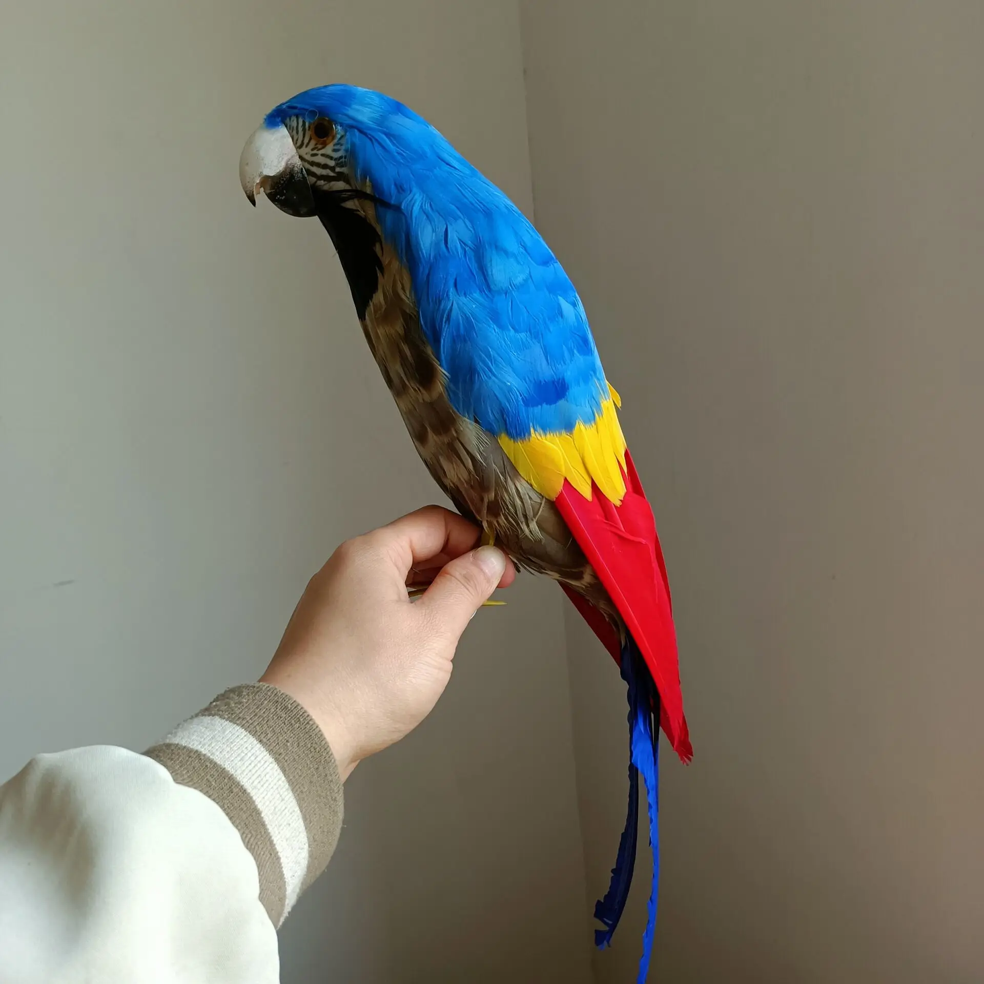 new simulation blue parrot model foam&feather parrot toy gift about 42cm c2768