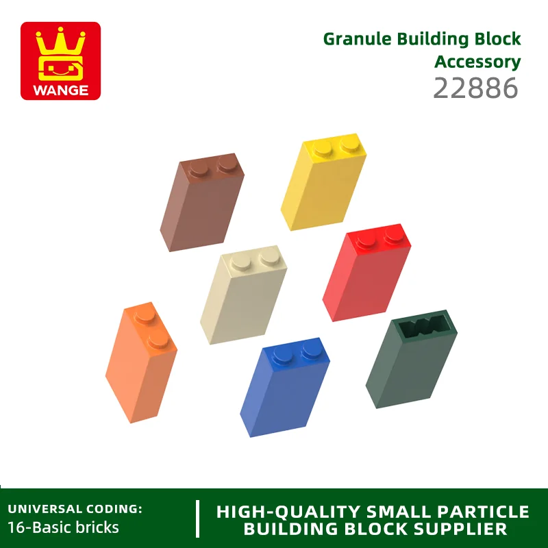 20Pcs/lot 22886 Brick1x2x3 Building Blocks Moc Color Accessories Compatible with Brick DIY Spare Parts Toy Gift