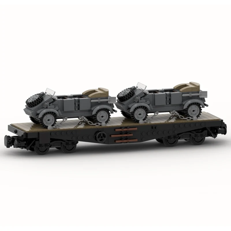 シティカーモデル MOC ビルディングブロック タイプ 82 重プラットフォームワーゲン モジュラーテクノロジーギフト ホリデーアセンブル 子供のおもちゃスーツ