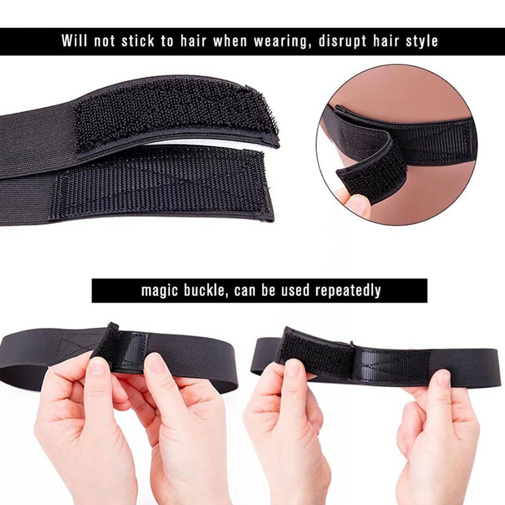 

5pcs Adjustable B Elastic Fixing Stickers Comfortable Lightweight Breathing Design Easy To Use Take Off Hair Care Styling