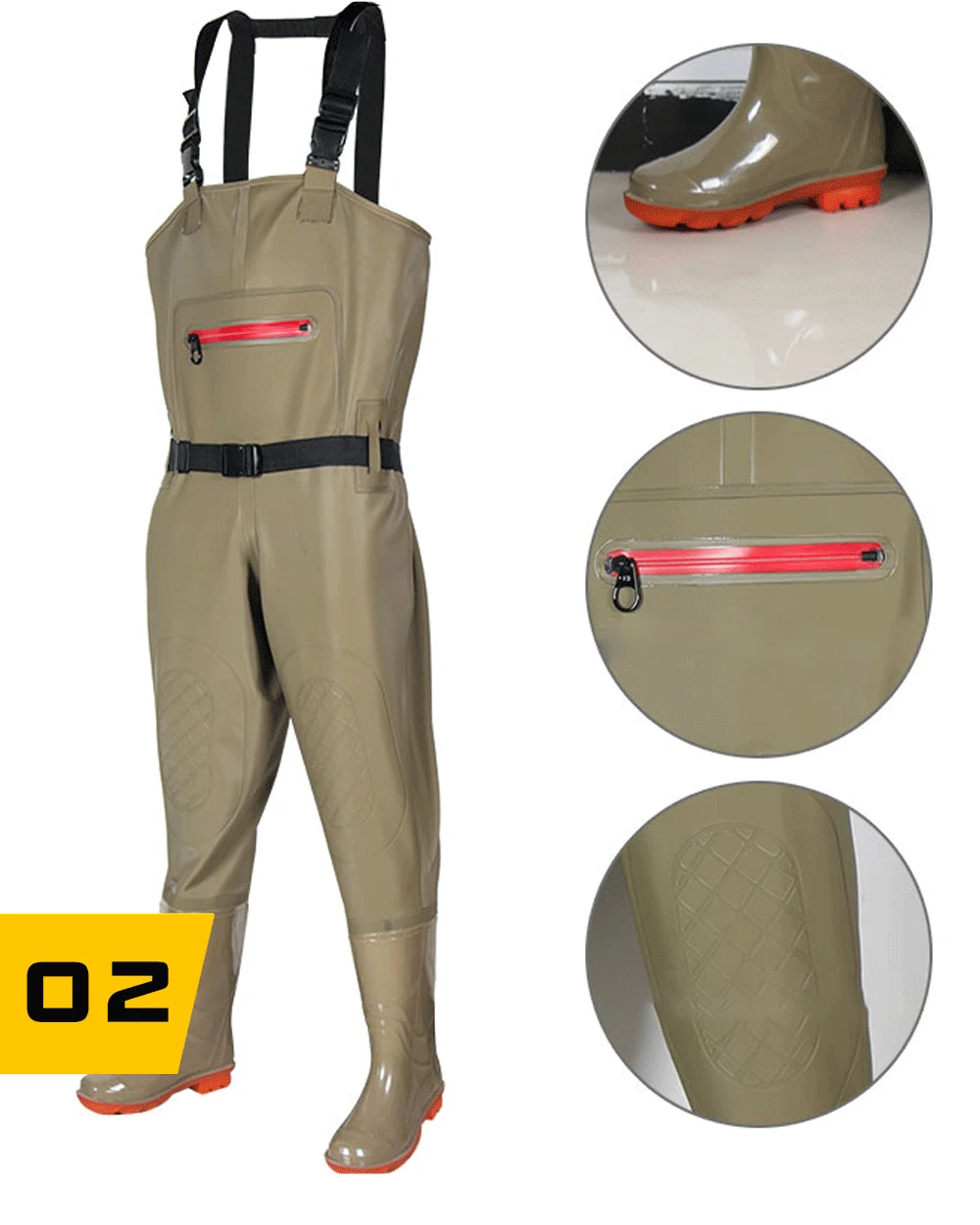 Pantaloni da trampoliere con stivali Set tuta da pesca tuta da uomo donna kit petto set unisex per adulti pantaloni da lavoro impermeabili