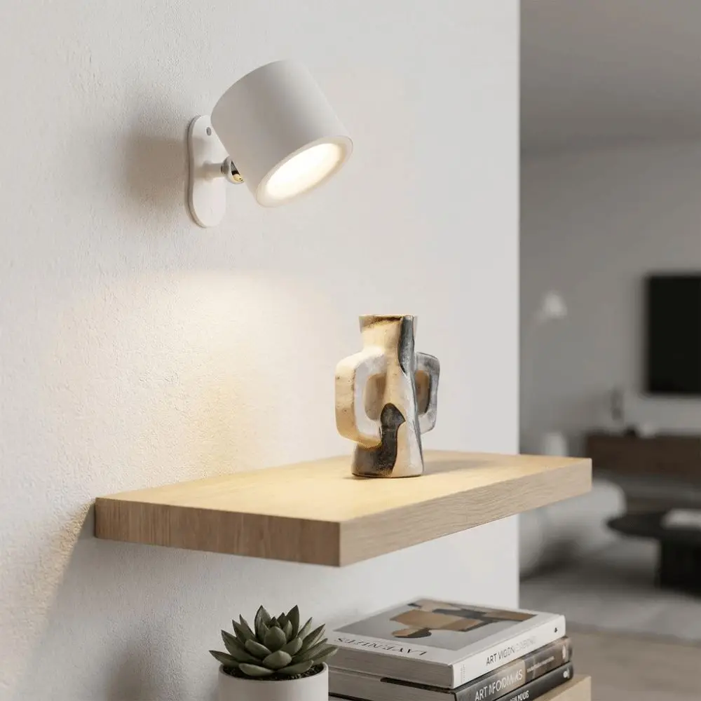 Magnetic Rechargeable Reading Light Non-Flickering LED Eye-Friendly Wall Sconce Adjustable Angles Detachable Design
