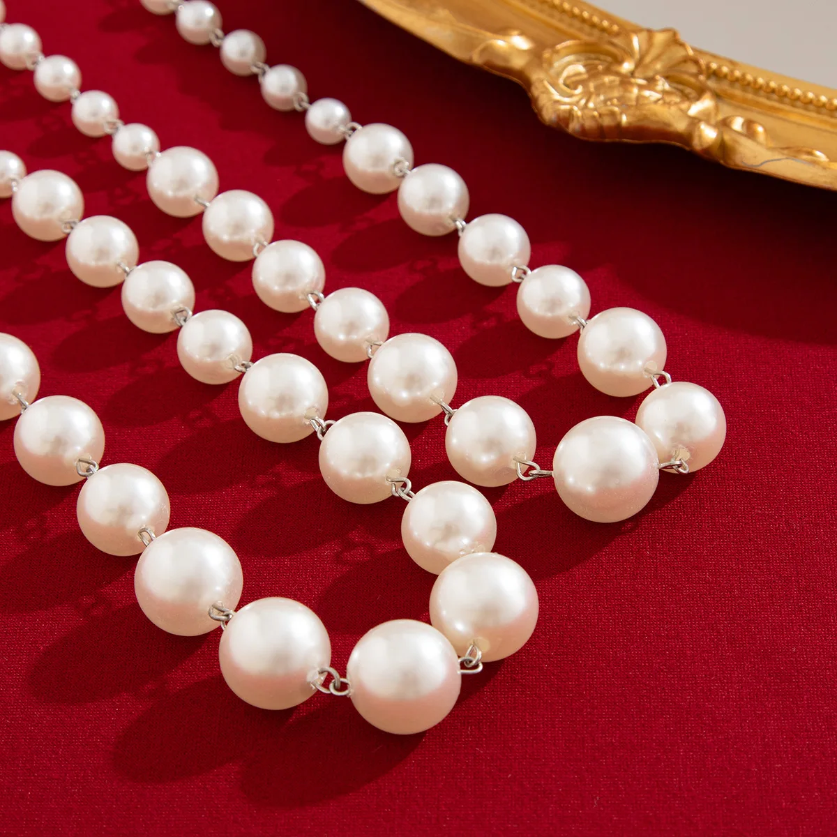 Boho Pearl Imitacja Ręcznie Tkany Naszyjnik Kobiety 2024 Wielowarstwowy Słodki Długi Sweter Dziewczyny Modny Urok Biżuteria Urodzinowa — zdjęcie 3